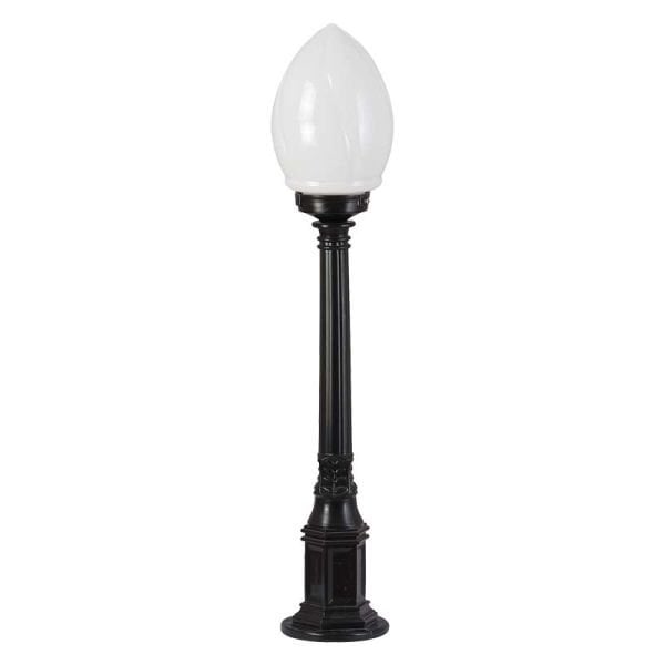 Abs Meşale Akrilik Camlı Park Bahçe Aydınlatma Direği 20x90cm