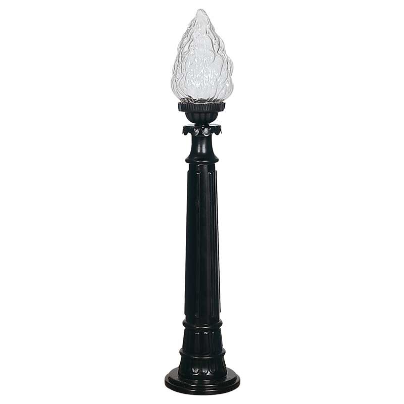 Abs Çim Direkli Şelale Akrilik Camlı Park Bahçe Armatürü 15x90cm