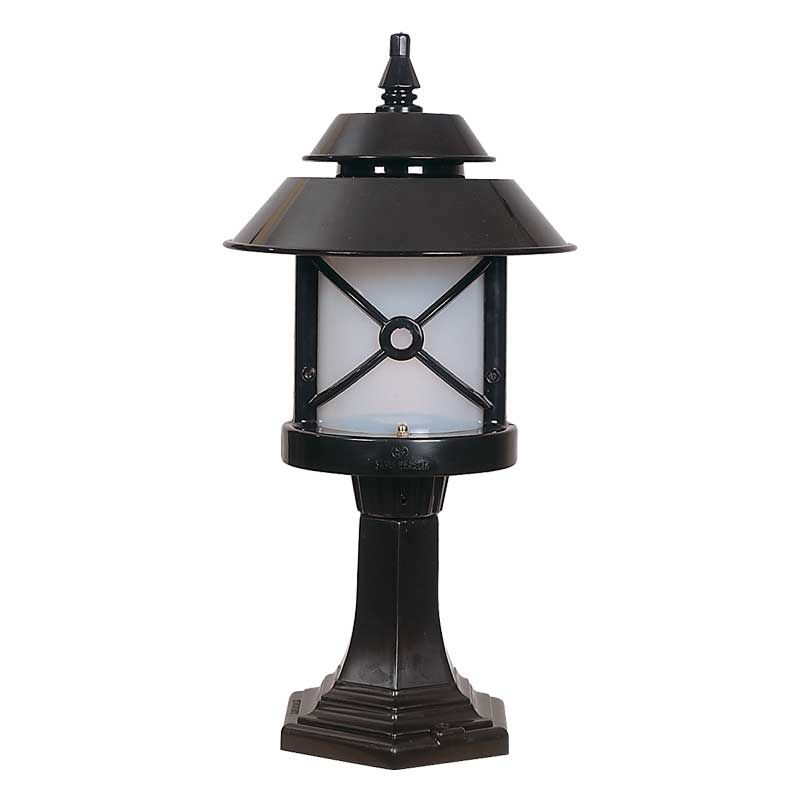 Polikarbon Camlı Abs Klasik Park Bahçe Feneri 26x52cm