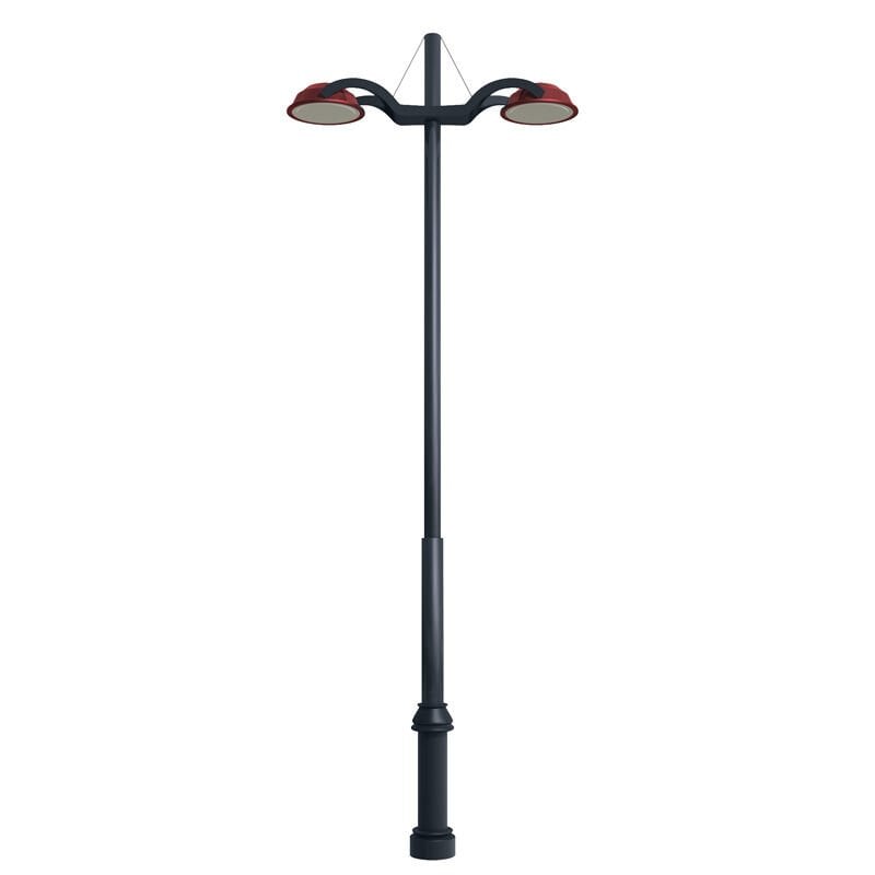 2x70w Power Led IP67 Park Bahçe Aydınlatma Direği 160x400/600cm