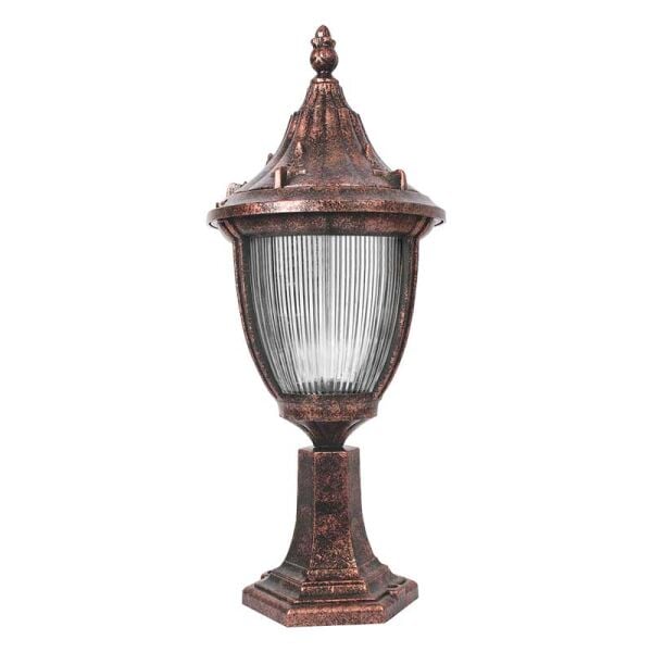 Polikarbon Camlı Abs Aslanlı Model Park Bahçe Feneri 30x60cm