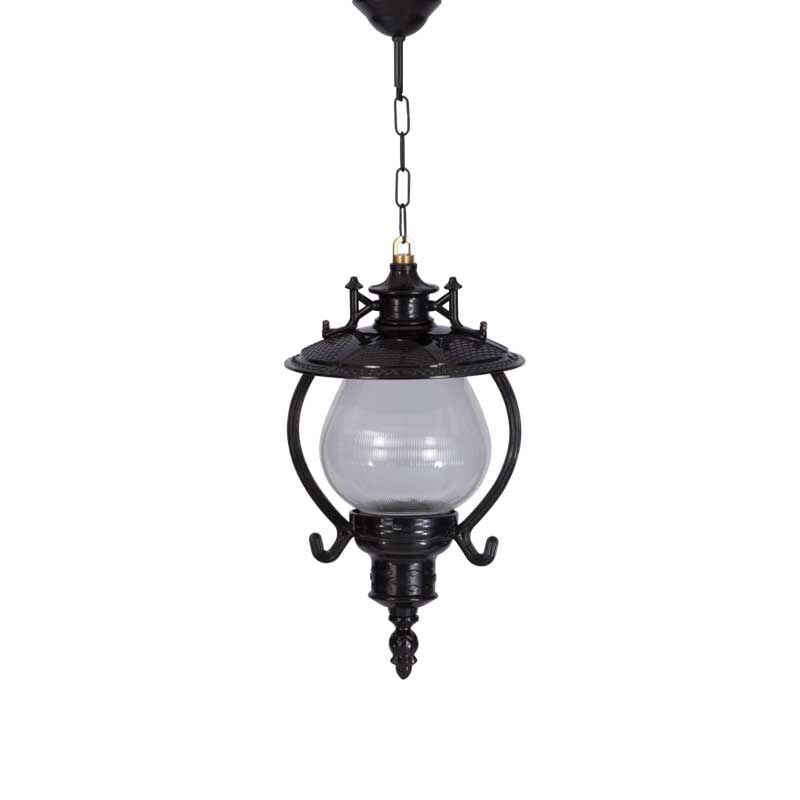 Akrilik Camlı Gaz Lambalı Model Park Bahçe Armatür 25x60cm