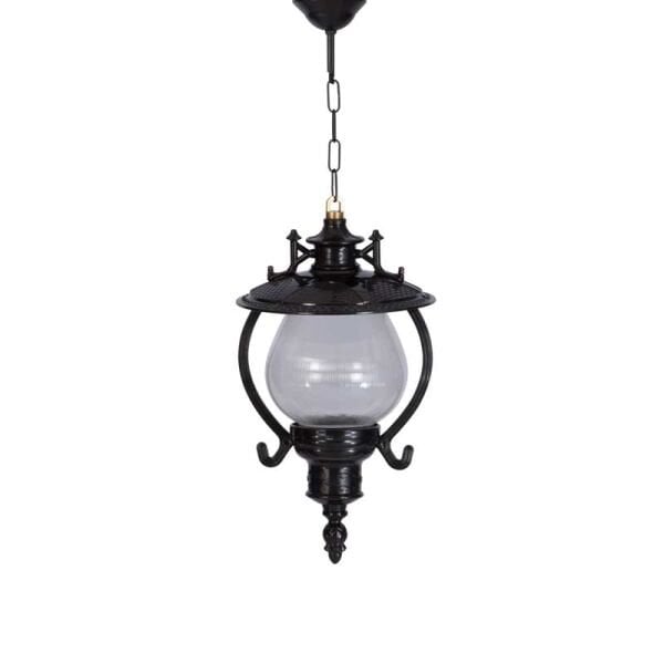 Akrilik Camlı Gaz Lambalı Model Park Bahçe Armatür 25x60cm