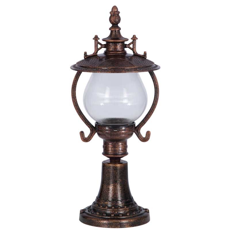 Akrilik Camlı Gaz Lambalı Model Park Bahçe Armatür 25x57cm