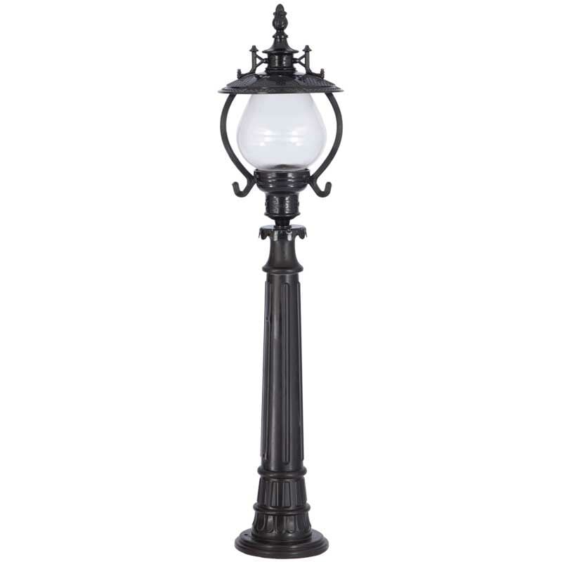 Akrilik Camlı Gaz Lambalı Model Park Bahçe Armatür 25x107cm