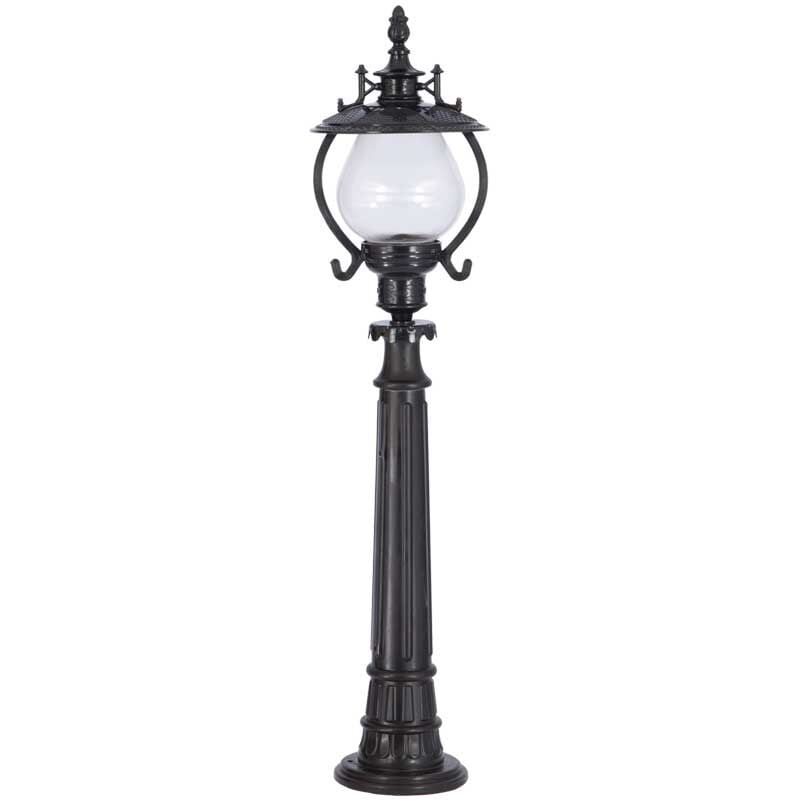 Akrilik Camlı Gaz Lambalı Model Park Bahçe Armatür 25x107cm