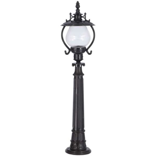 Akrilik Camlı Gaz Lambalı Model Park Bahçe Armatür 25x107cm