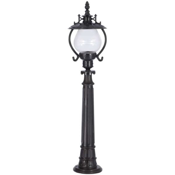 Akrilik Camlı Gaz Lambalı Model Park Bahçe Armatür 25x107cm