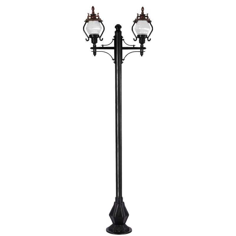 Akrilik Camlı Gaz Lambalı Model Park Bahçe Aydınlatma Direği 80x260cm