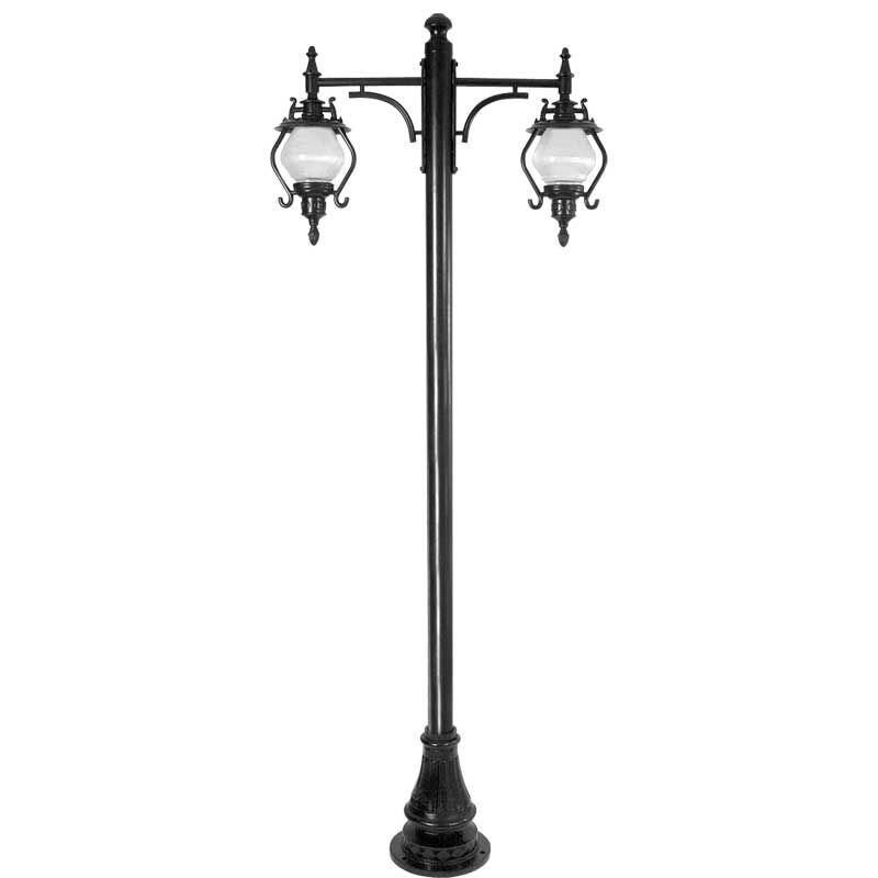 Akrilik Camlı Gaz Lambalı Model Park Bahçe Aydınlatma Direği 90x275cm