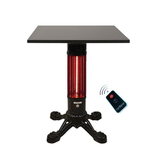 Hottable Dış Mekan Uzaktan Kumandalı İnfrared Isıtıcılı Masa 2000 Watt