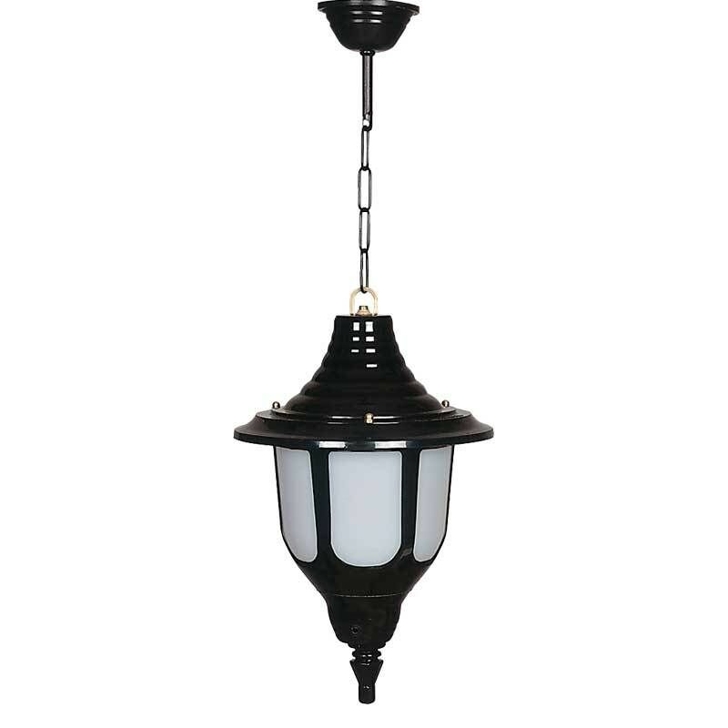 ElektrikPiyasa Polikarbon Camlı Orta Boy Yuvarlak ABS Park Bahçe Sarkıt Aydınlatma Feneri