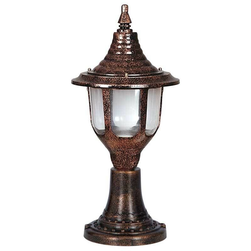 ElektrikPiyasa Polikarbon Camlı Orta Boy Yuvarlak Park Bahçe Set Üstü Armatürü