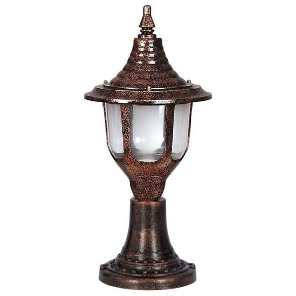 ElektrikPiyasa Polikarbon Camlı Orta Boy Yuvarlak Park Bahçe Set Üstü Armatürü