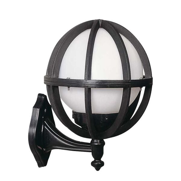 20lik Polietilen Camlı Düz Meridyen Park Bahçe Armatürü 28x34cm