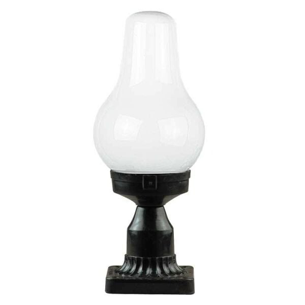 ElektrikPiyasa Akrilik Camlı Gaz Lambalı Park Bahçe Set Üstü Armatürü