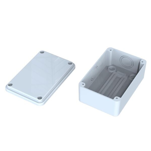 120x80x50 mm Sıva Üstü Opak Kapaklı Buat Kutusu