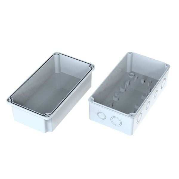 120x220x120 mm Sıva Üstü Opak Kapaklı Buat Kutusu