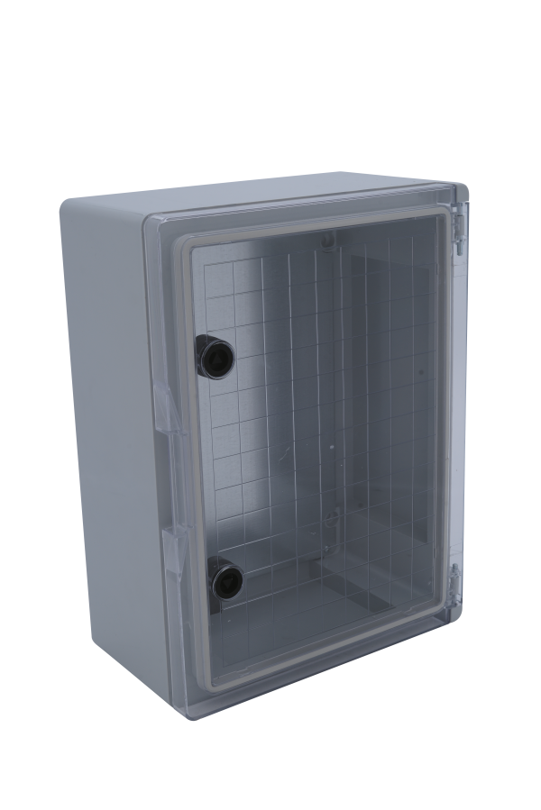 40x60x25 CM Galvaniz Taban Saclı Şeffaf Kapaklı Pano