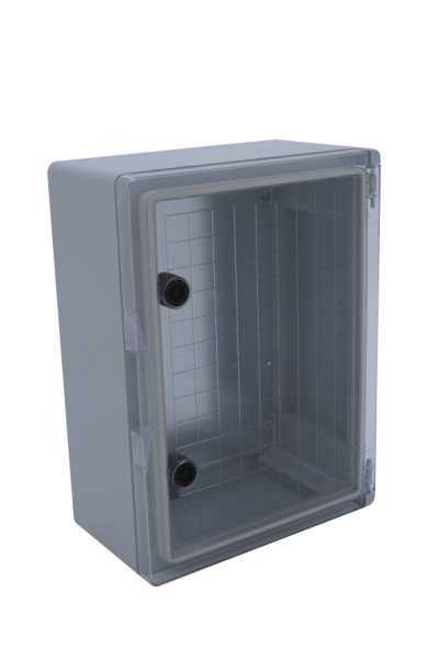 40x60x25 CM Galvaniz Taban Saclı Şeffaf Kapaklı Pano