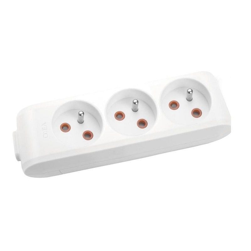 Viko 3lü Grup Priz Anahtarlı UPS Topraklı Klemensli Çocuk Korumalı