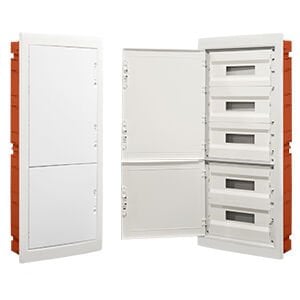 440x1030x95 mm 90'lı Sıva Altı Opak Kapaklı Plastik Gövdeli Sigorta Kutusu