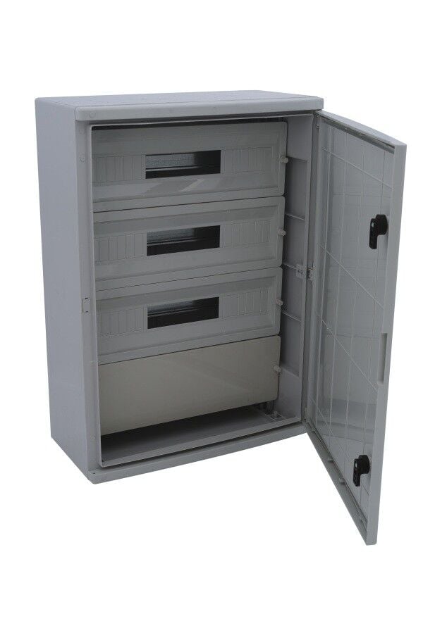 50x70x24,5cm H.Free 66 Otomatlı ve Pakolu Şeffaf Kapaklı Sıva Üstü Otomat Panosu, Ip65