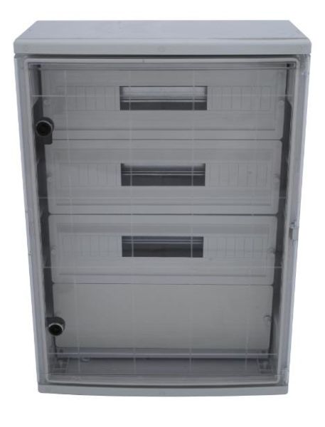 60x80x26cm H.Free 75 Otomatlı ve Pakolu Şeffaf Kapaklı Sıva Üstü Otomat Panosu, Ip65