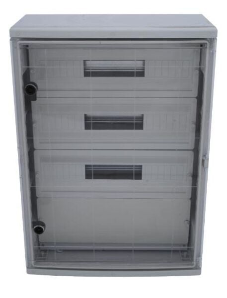 60x80x26cm H.Free 75 Otomatlı ve Pakolu Şeffaf Kapaklı Sıva Üstü Otomat Panosu, Ip65