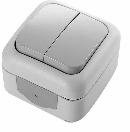 Viko Palmiye Sıvaüstü Nemli Yer Komütatör Elektrik Anahtar Düğme