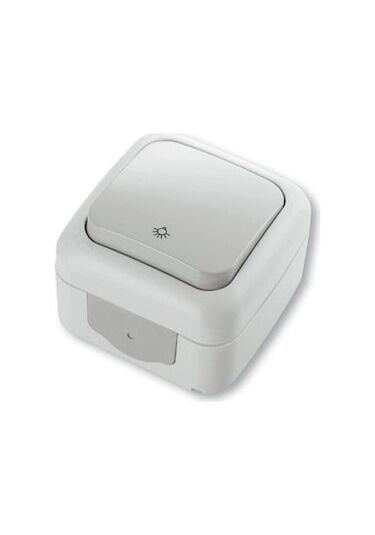 Viko Palmiye Sıvaüstü Nemli Yer Tekli Light Anahtarı Düğmesi