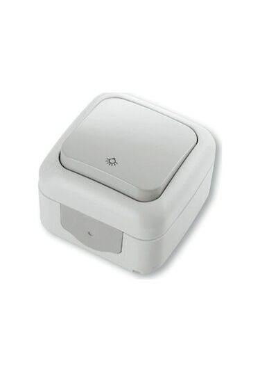 Viko Palmiye Sıvaüstü Nemli Yer Tekli Light Anahtarı Düğmesi