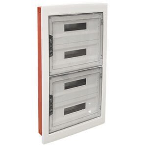 440x855x95 mm 72'li Sıva Altı Şeffaf Kapaklı Metal Kasalı Sigorta Kutusu