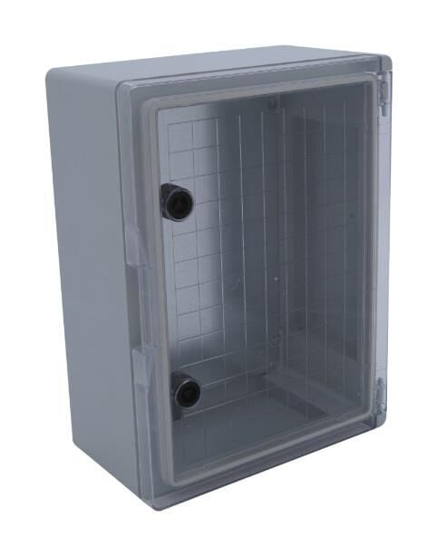 40x50x24,5 cm H.Free Şeffaf Kapaklı Taban Saclı Sıva Üstü Dağıtım Panosu, Ip 65