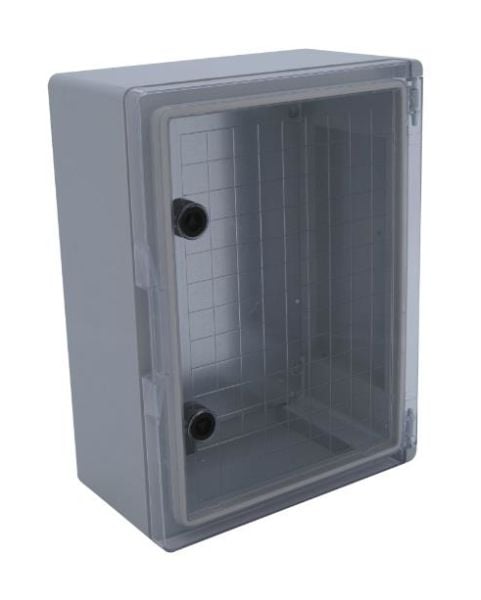 40x60x20 cm H.Free Şeffaf Kapaklı Taban Saclı Sıva Üstü Dağıtım Panosu, Ip 65