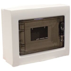 330x262x95 mm 12'li Sıva Üstü Şeffaf Kapaklı Sigorta Kutusu IP40