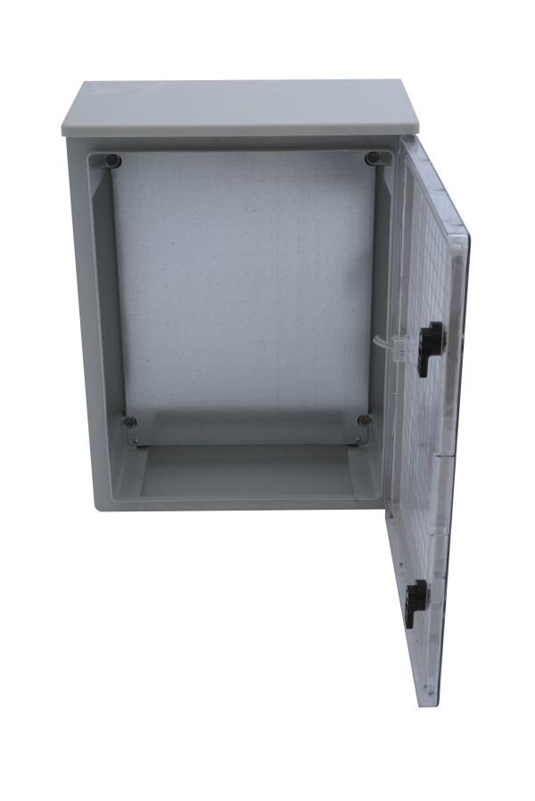 40x50x17,5 cm H.Free  Şapkalı şeffaf Kapaklı Taban Saclı Sıva Üstü Dağıtım Panosu, Ip 65