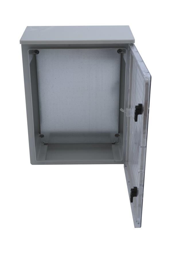 40x60x20cm H.Free Şapkalı şeffaf Kapaklı Taban Saclı Sıva Üstü Dağıtım Panosu, Ip65