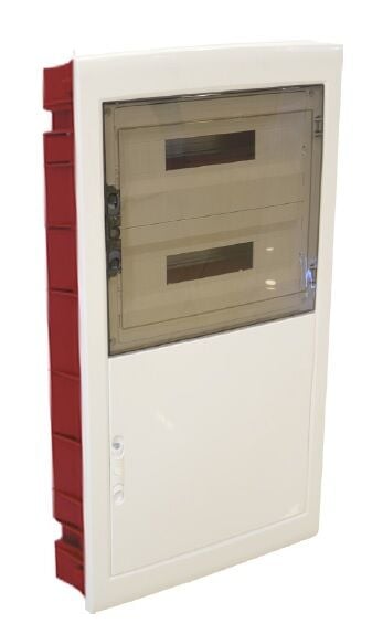 465x880x120 mm 72'li Sıva Üstü Siyah Opak Kapaklı Sigorta Kutusu IP40