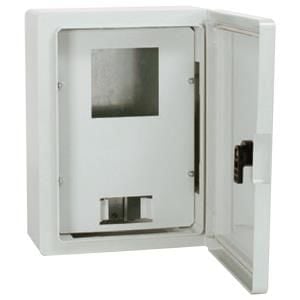 25x33x13 cm H.Free Şeffaf  Kapaklı 1 Mnf. Syç. 2 sig. Kapasiteli Sıva Üstü Sayaç Panosu, Ip 65