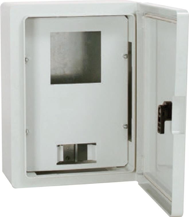 40x50x17,5cm H.Free Şeffaf Kapaklı 1 Trf. Syç. 6 sig. Kapasiteli Sıva Üstü Sayaç Panosu, Ip65