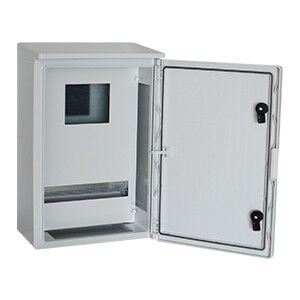 35x50x20cm H.Free Çatılı Opak Kapaklı 1 Trf. Syç. 14 sig. Kapasiteli Sıva Üstü Sayaç Panosu, Ip65