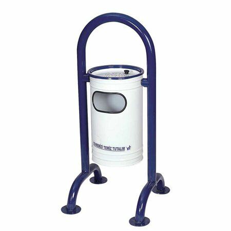 Sigara Bölümlü Metal Çöp Kovası