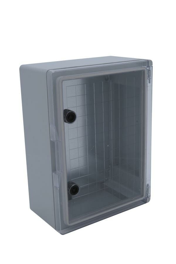 50x70x24,5 H.Free Şeffaf Kapaklı Taban Saclı Galvaniz Taban Saclı  Sıva Üstü Dağıtım Panosu