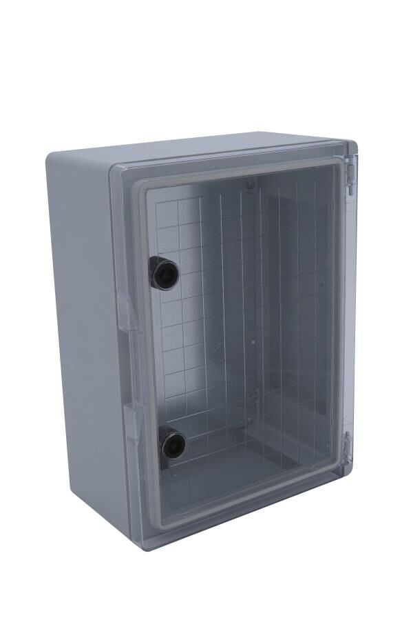 50x70x24,5 H.Free Şeffaf Kapaklı Taban Saclı Galvaniz Taban Saclı  Sıva Üstü Dağıtım Panosu