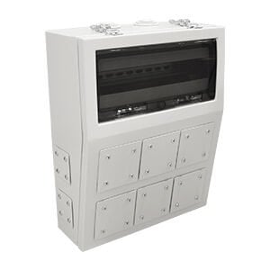 35x45x16 cm Duvar Tipi Metal Kombinasyon Kutusu 6 Tri. + 4 Mon. Priz Çıkışlı