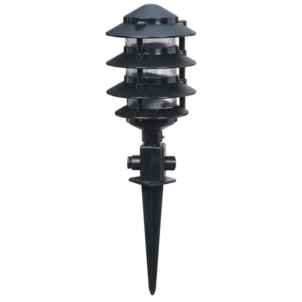 Akrilik Camlı Abs Saplamalı Park Bahçe Çim Armatürü 15x50cm