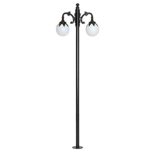 Polietilen Camlı Yapraklı Model Park Bahçe Aydınlatma Direği 80x250cm