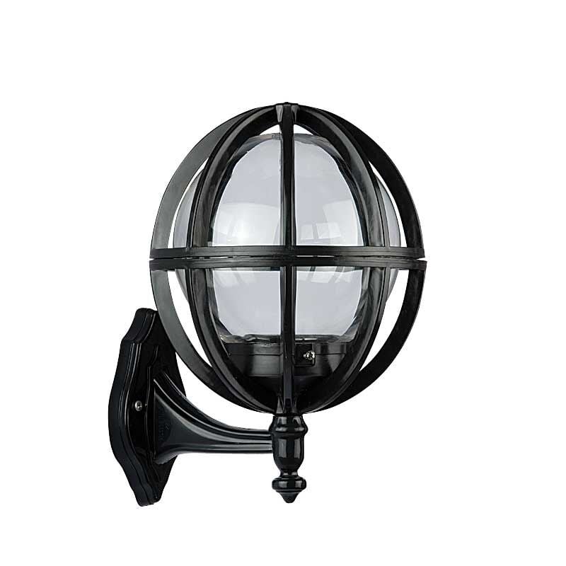 20'lik Şeffaf Akrilik Gloplu Meridyen Park Bahçe Armatürü 28x34cm