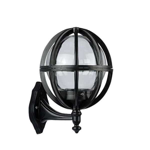 20'lik Şeffaf Akrilik Gloplu Meridyen Park Bahçe Armatürü 28x34cm